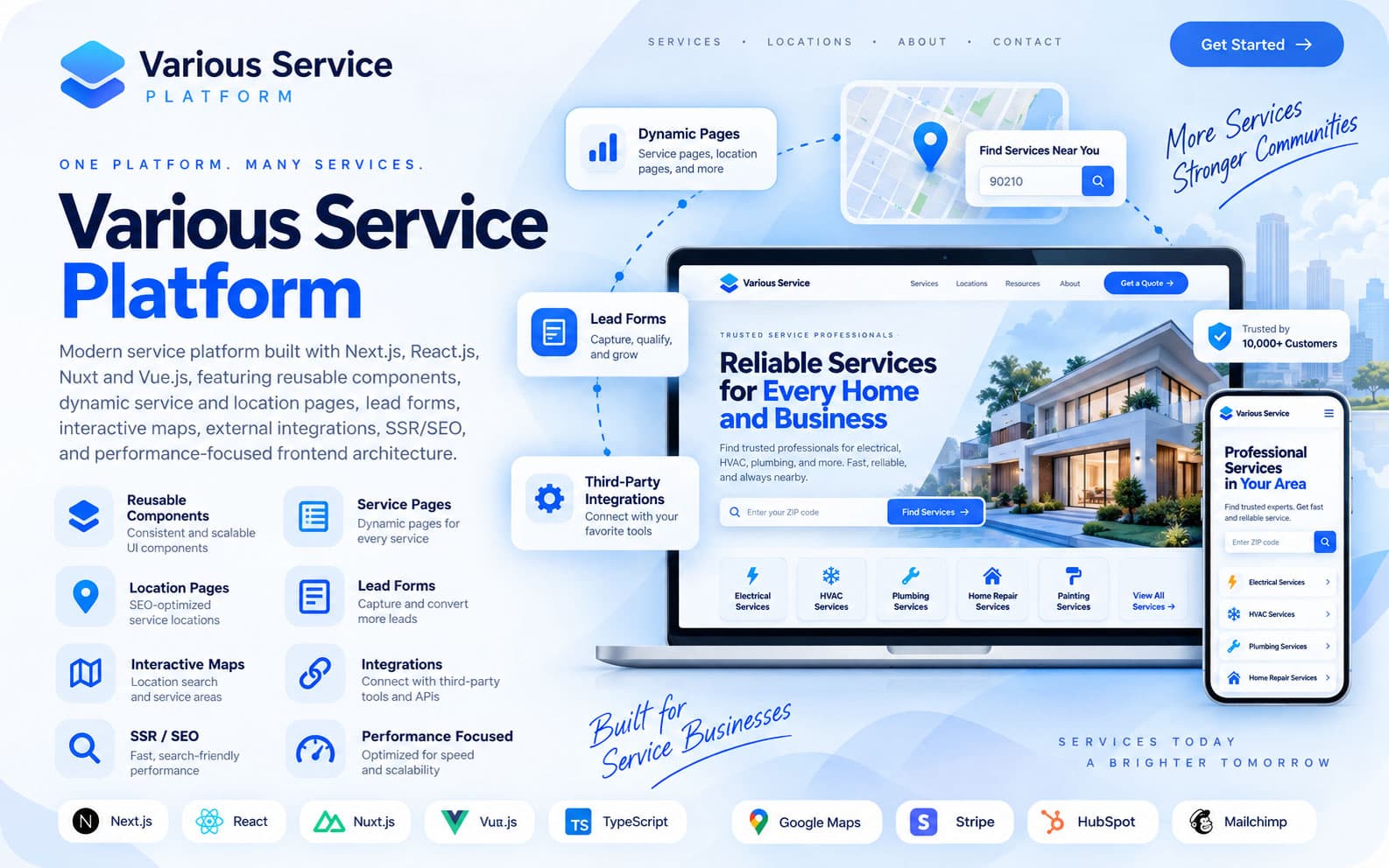 Various Service Platform screenshot 1